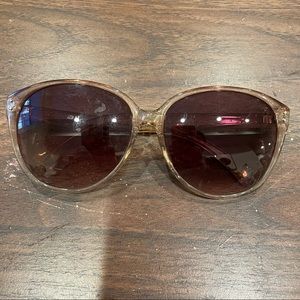 Coach sunglasses clear and blush colored